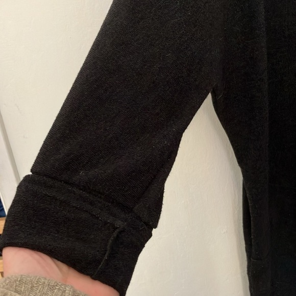 2XL sweater dress tunic with dolman sleeves scoop neck black - Picture 3 of 7